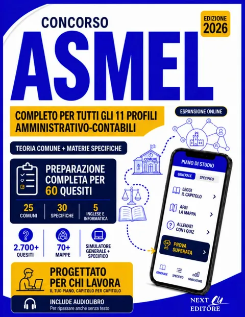 Copertina: Concorso ASMEL 2026