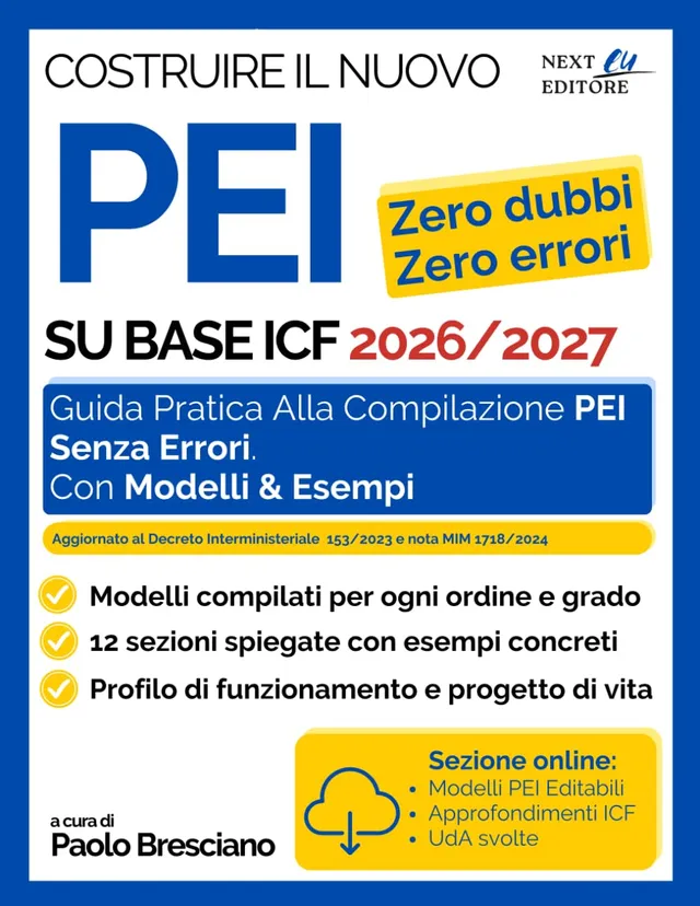 Copertina: Costruire il nuovo PEI su base ICF