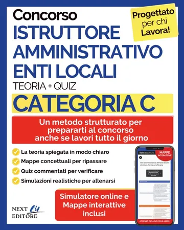 Copertina: Istruttore Amministrativo Enti Locali, Categoria C