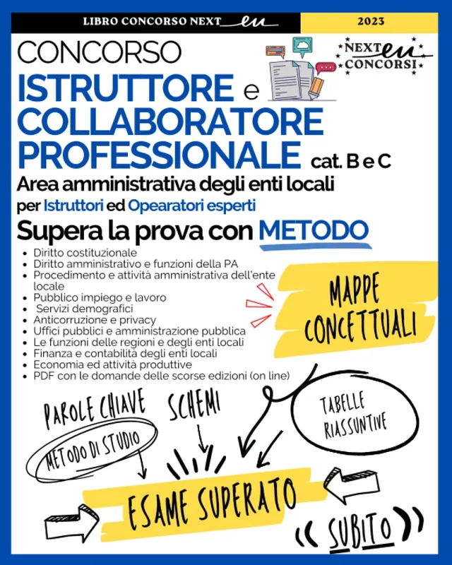 Copertina: Istruttore e Collaboratore area amministrativa 2023