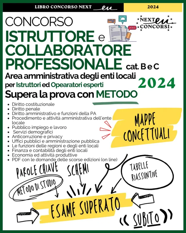 Copertina: Istruttore e Collaboratore area amministrativa 2024