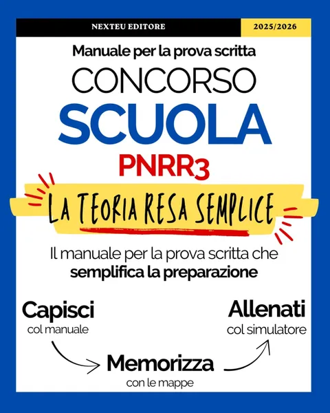 Copertina: Manuale Prova Scritta Concorso Scuola