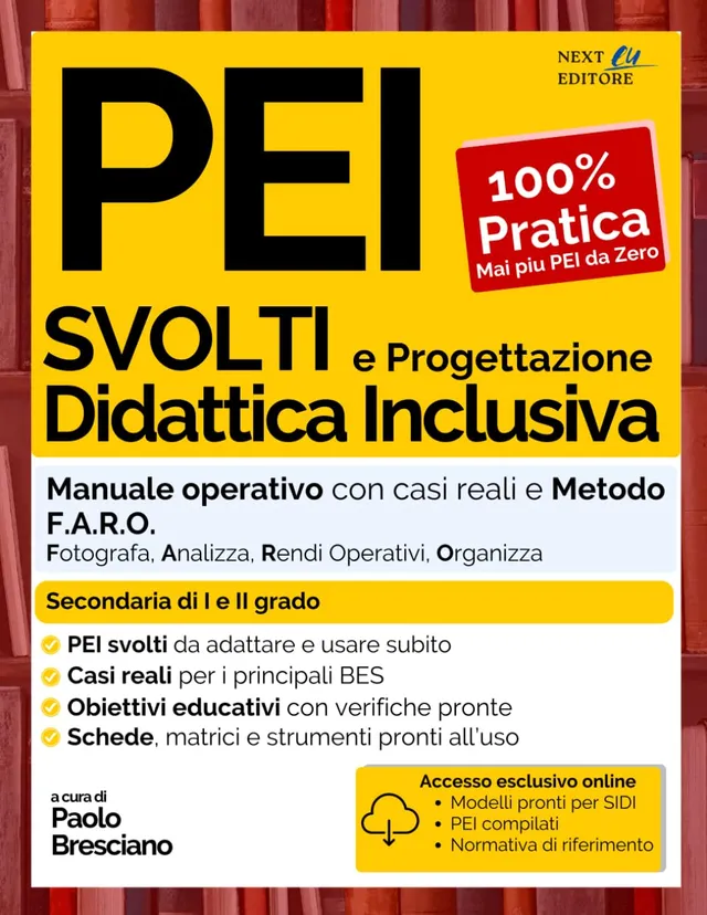 Copertina: PEI svolti e progettazione didattica inclusiva