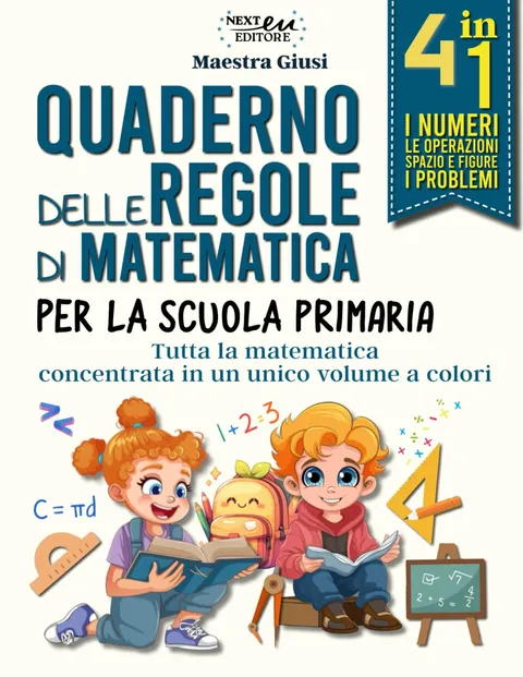 Copertina: Quaderno delle regole di matematica