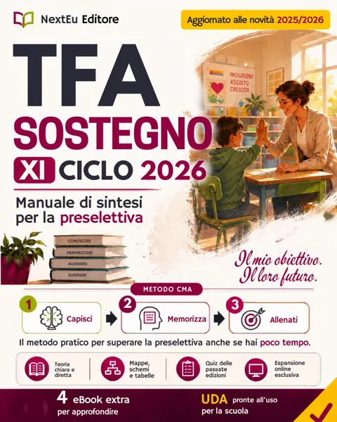 Copertina: TFA Sostegno 2026, XI ciclo