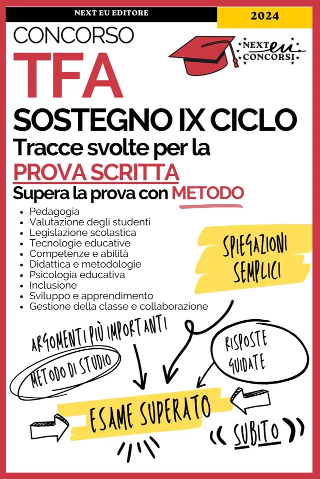 Copertina: TFA Sostegno Prova Scritta 2024