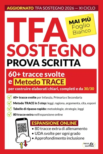 Copertina: TFA Sostegno Prova Scritta: tracce svolte